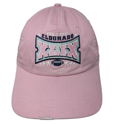 Feb. 1, 2015 Eldorado XLIX Strapback Hat Pink OS Extreme Fit Distressed Ahead