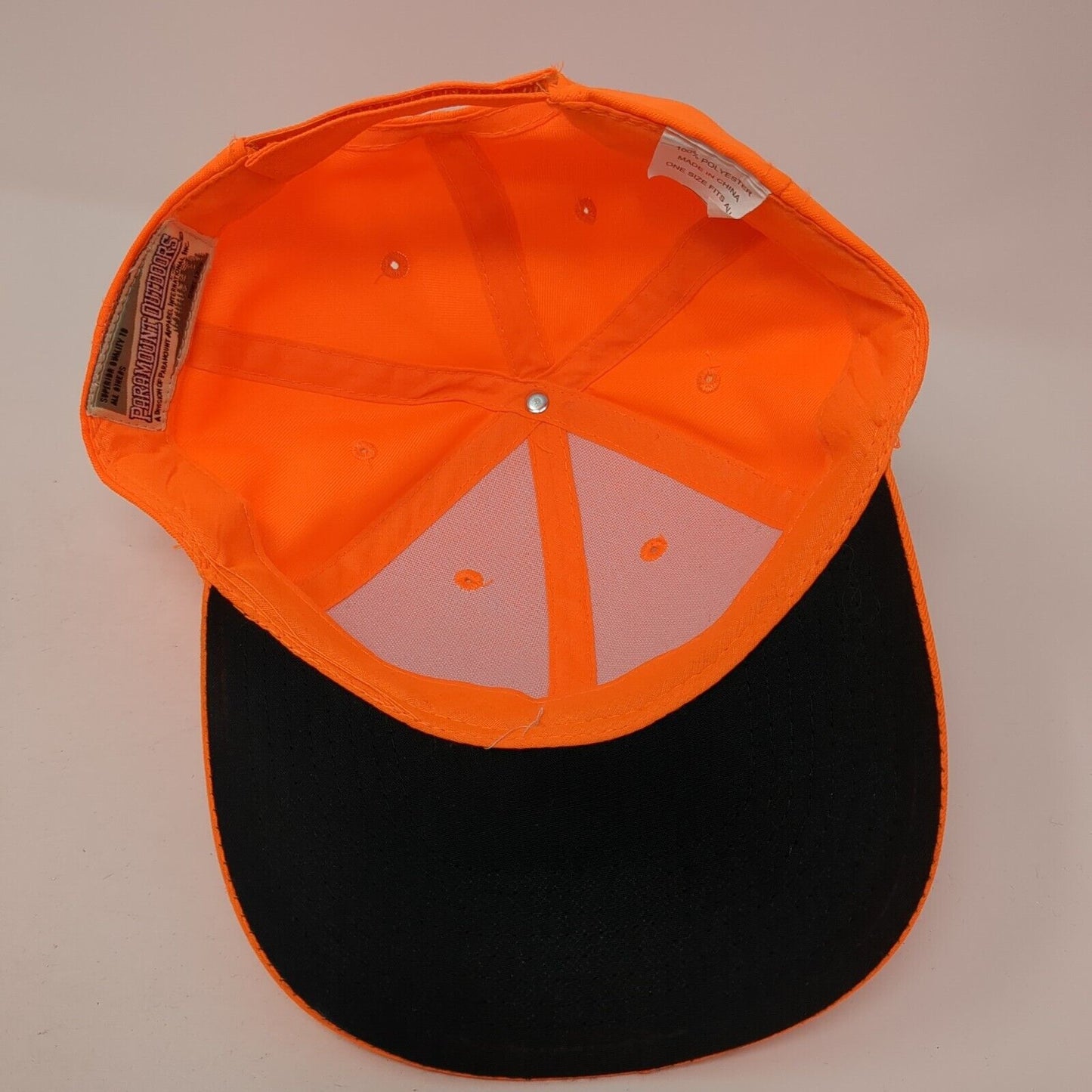 Paramount Outdoors Strapback Hat Orange OS Adjustable 6 Panel Blank Polyester