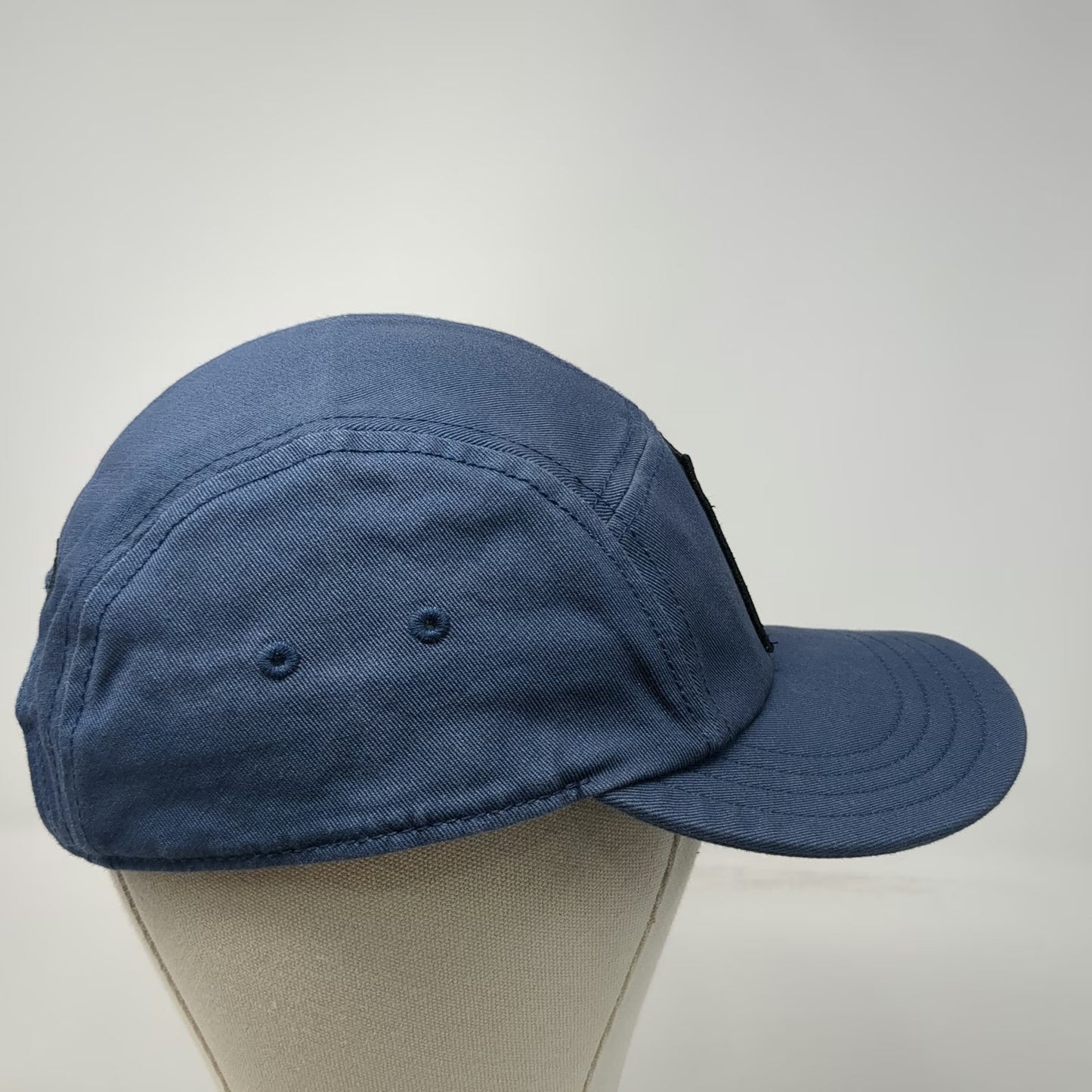 Smartwool 5 Panel Blue Hat One Size Adjustable Slideback Logo Pixel Art Patch