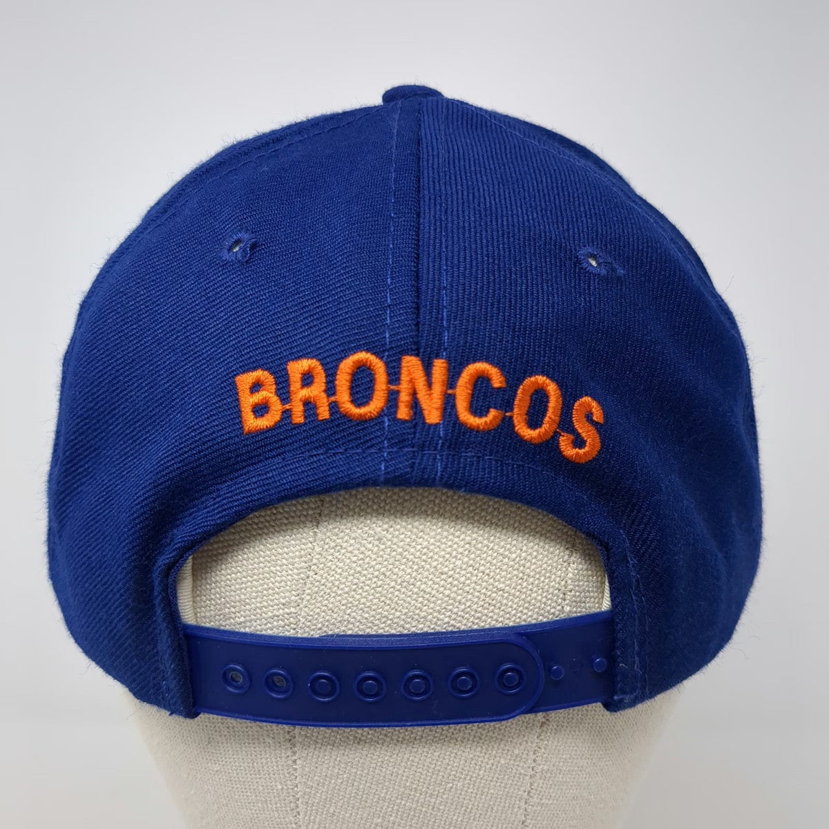 Denver Broncos NFL New Era Snapback Hat Blue OSFM Green Underbrim Wool Blend Pro