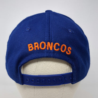 Denver Broncos NFL New Era Snapback Hat Blue OSFM Green Underbrim Wool Blend Pro