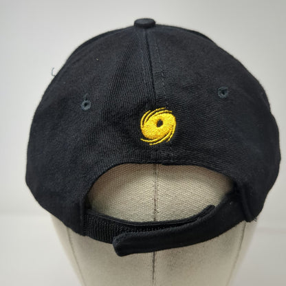 Ciclón Rum Baseball Cap Black One Size Embroidered Hurricane Logo Strapback Hat