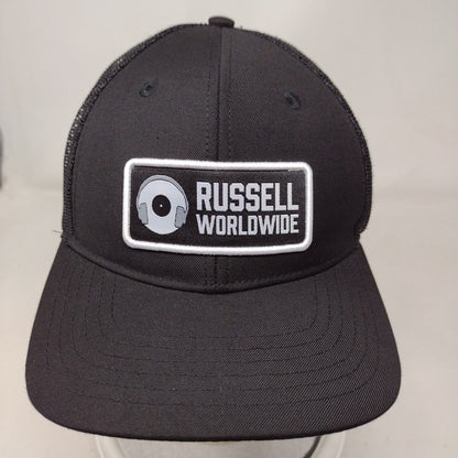 Russell Worldwide Snapback Mesh Back Trucker Hat Black OSFA The Boat Monkey