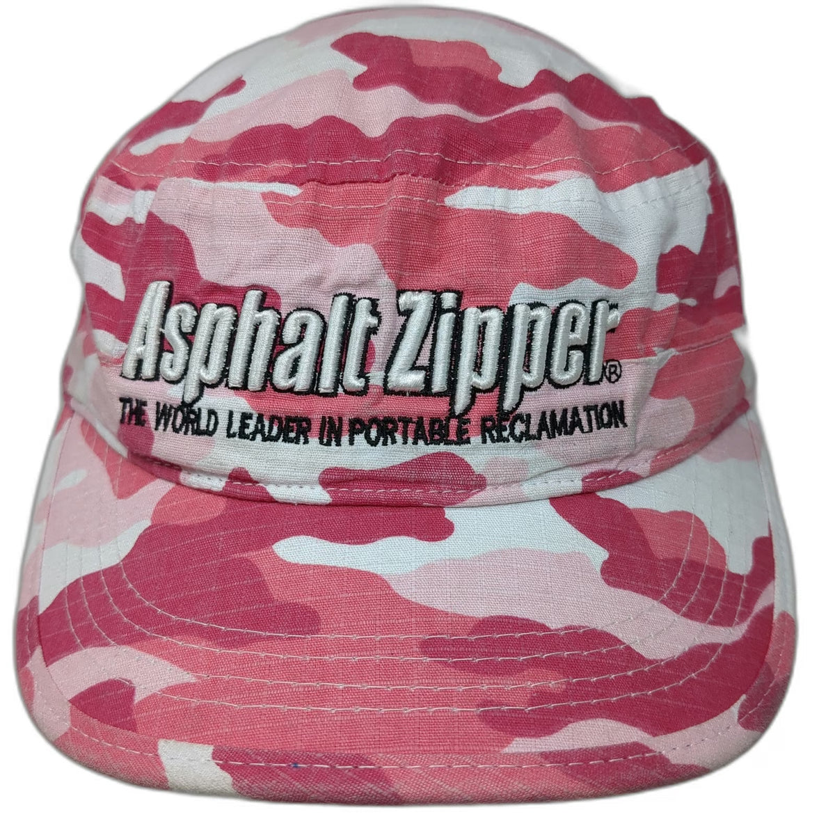Asphalt Zipper Army Cap Pink White One Size Hat Camo American Flag Strapback