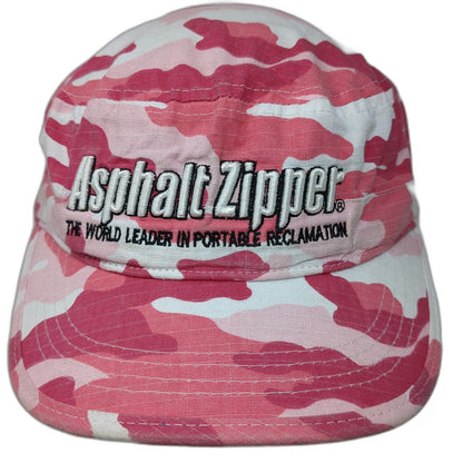 Asphalt Zipper Army Cap Pink White One Size Hat Camo American Flag Strapback