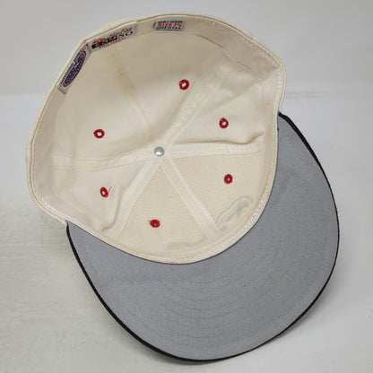 Boise Hawks Minor League New Era Cap Beige Black Red 7 3/8 Wool Made in USA 5950