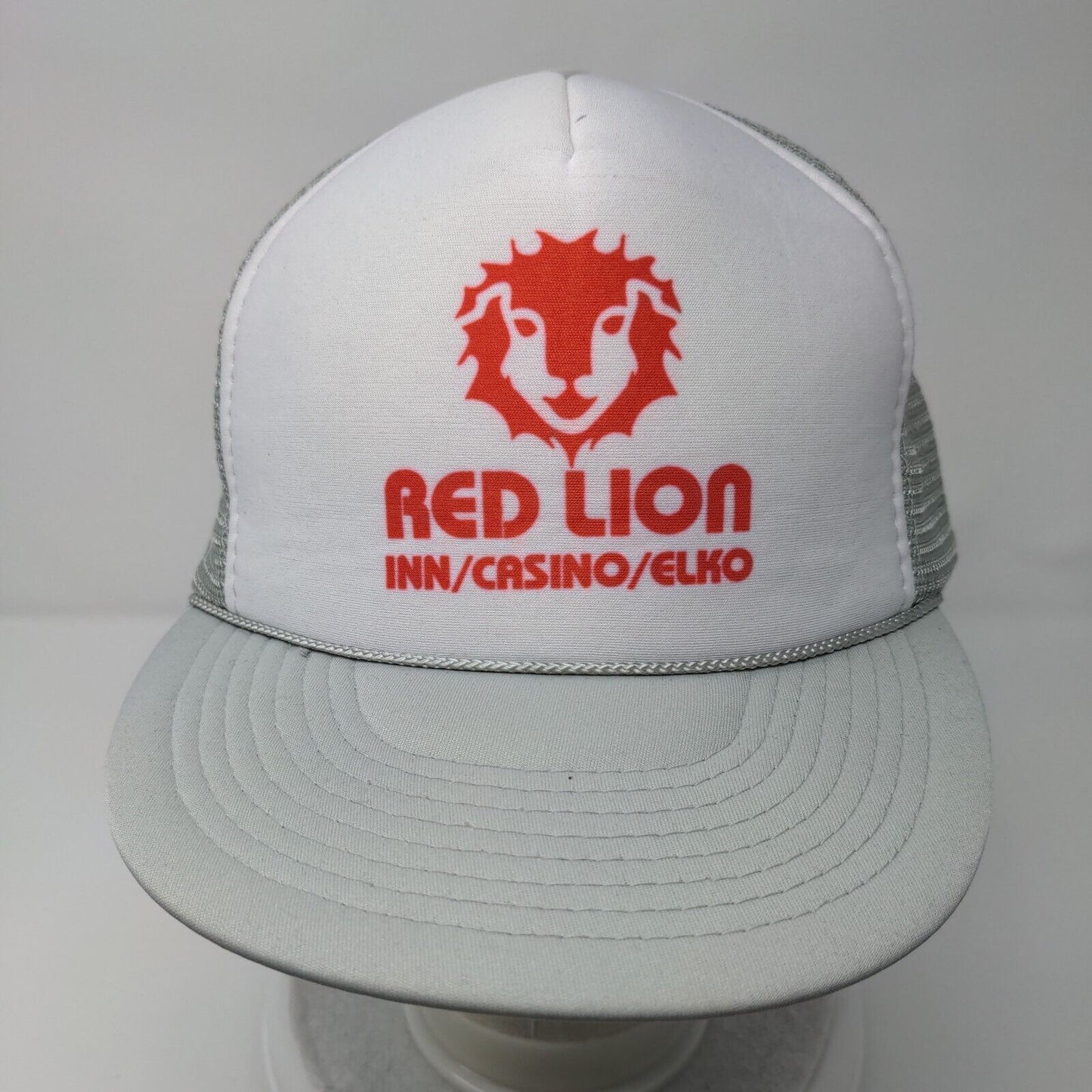 Red Lion Inn/Casino/Elko Snapback Trucker Hat Gray OSFA Mesh Back Rope Polyester