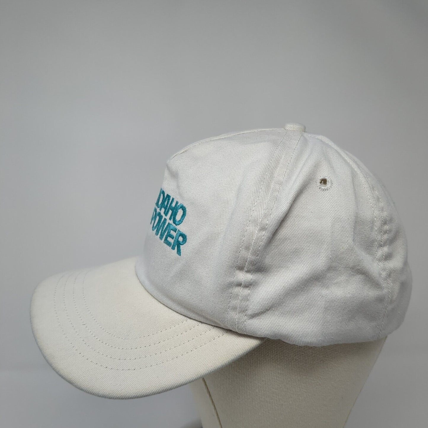 Idaho Power Slideback Hat White One Size Adjustable Embroidered 6 Panel