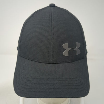 Under Armour Baseball Cap Black XL Fitted Polyester Logo Performance Workout Hat