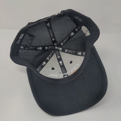 Caracal Snapback Trucker Hat Black OSFM Adjustable 6 Panel 9Forty New Era