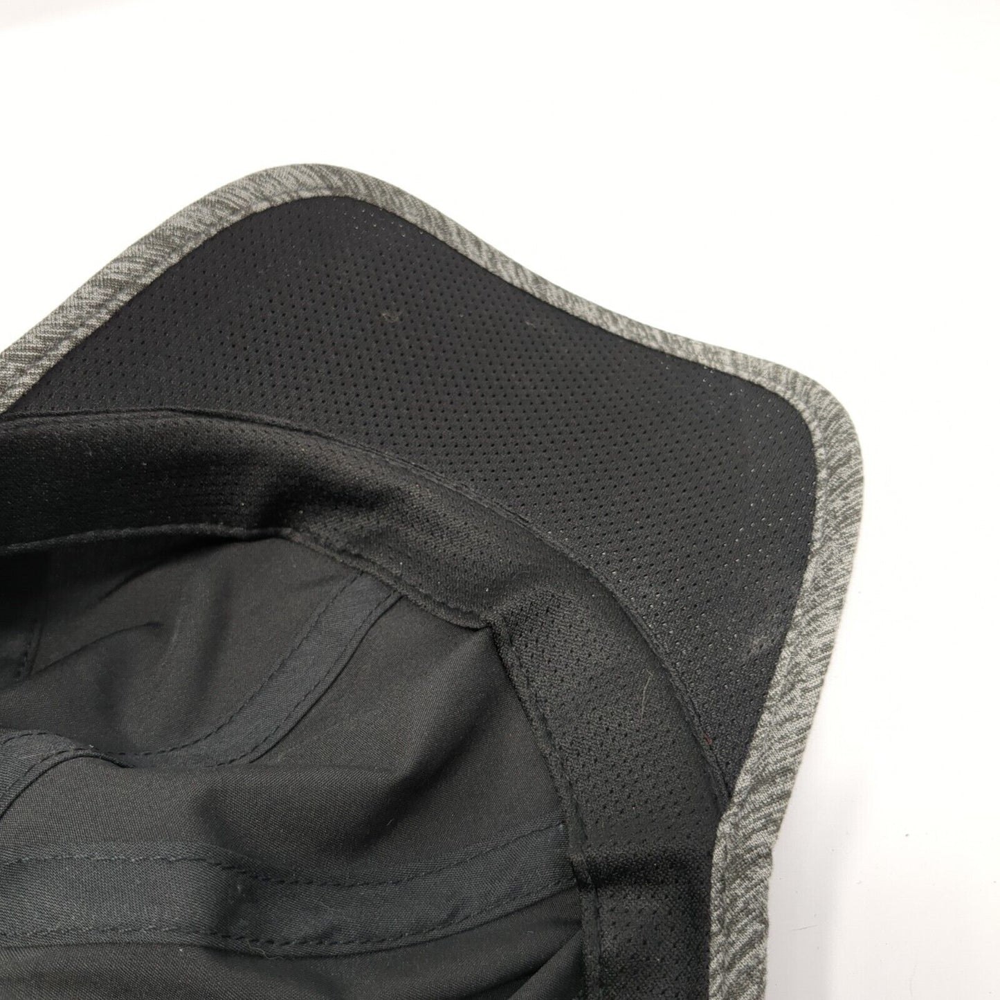 Layer 8 Strapback Hat Black One Size Adjustable Gray Trim Outdoor