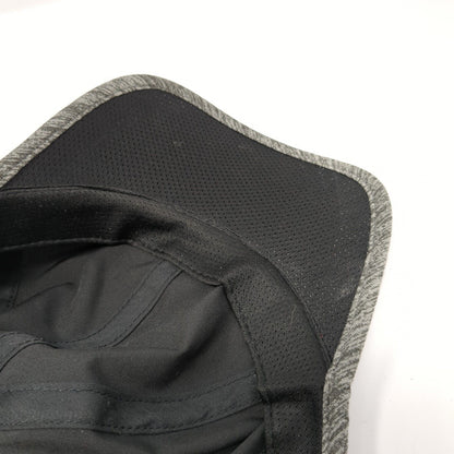 Layer 8 Strapback Hat Black One Size Adjustable Gray Trim Outdoor
