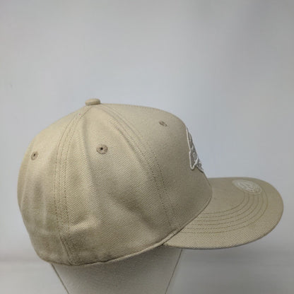 Dickies Fitted Hat Tan Large Embroidered Solid 6 Panel Vent Holes