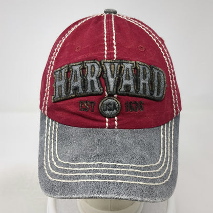 Robin Ruth Harvard University Baseball Cap Red One Size Gray Brim Strapback Hat