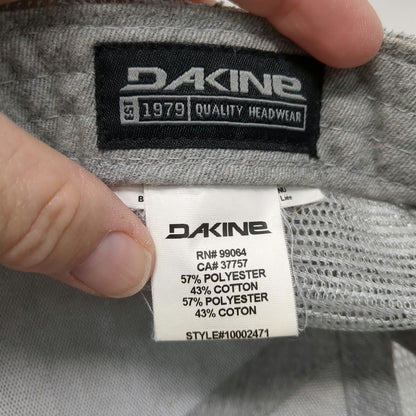 Dakine Trucker Hat Gray OSFM Mesh Back Snapback Curved Bill Mountain Wave hat