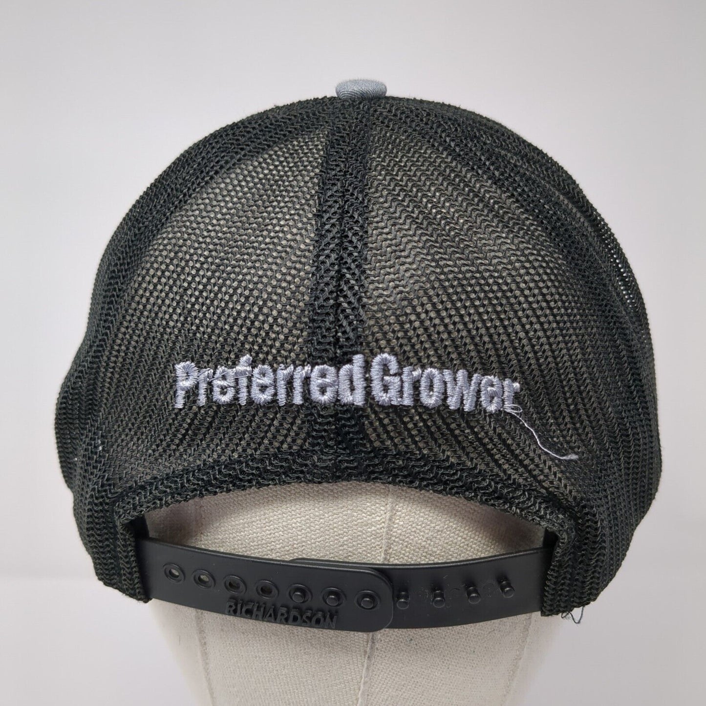 Simplot Preferred Grower Snapback Trucker Hat Gray One Size Mesh Back