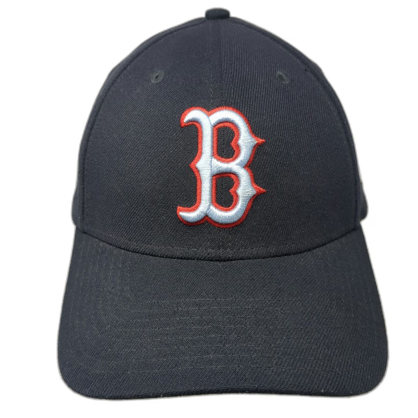 Boston Red Sox MLB New Era Baseball Cap Blue L 39THIRTY Stretch Fit Ribbon Hat