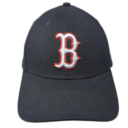 Boston Red Sox MLB New Era Baseball Cap Blue L 39THIRTY Stretch Fit Ribbon Hat
