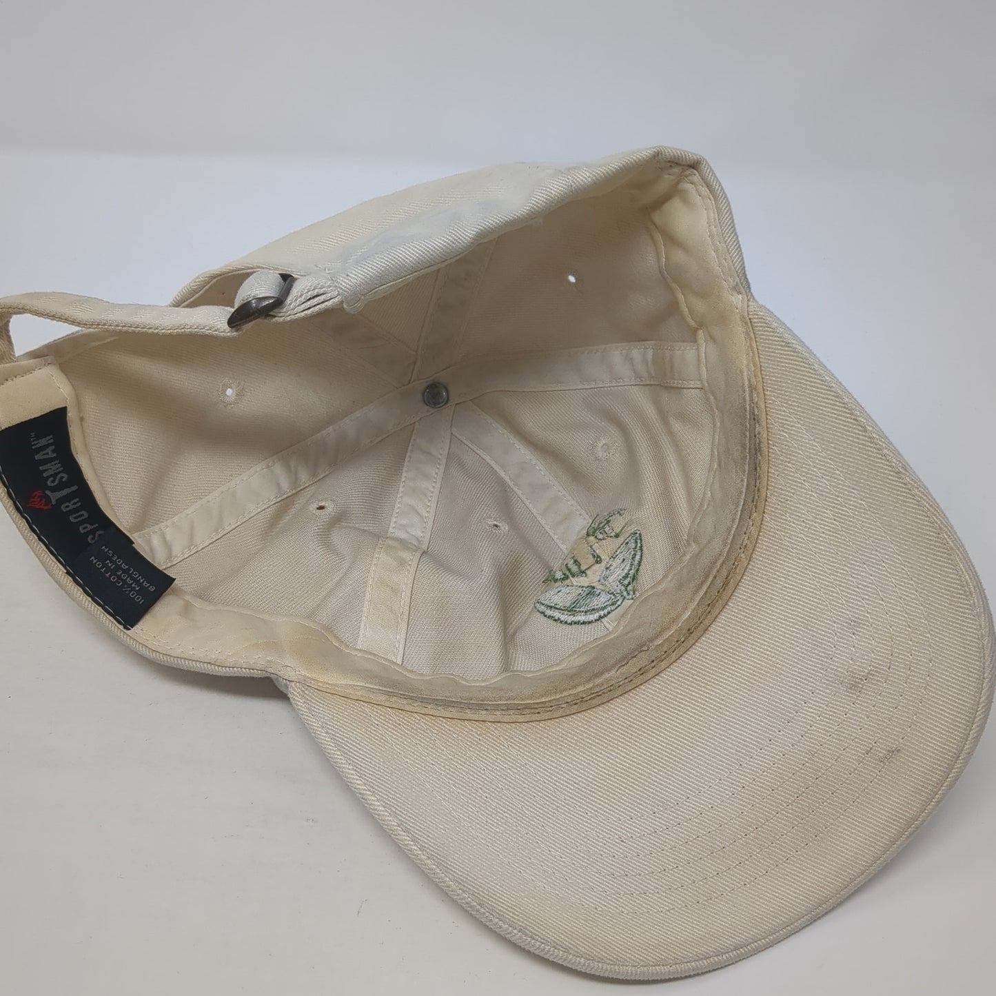 Hill Crest Baseball Cap Beige One Size Adjustable Embroidered Sportsman