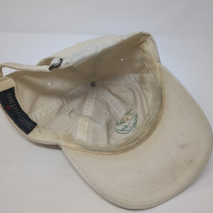 Hill Crest Baseball Cap Beige One Size Adjustable Embroidered Sportsman