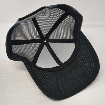 Atlas Idaho State Patch Trucker Hat Black One Size Mesh Back Snapback Gray