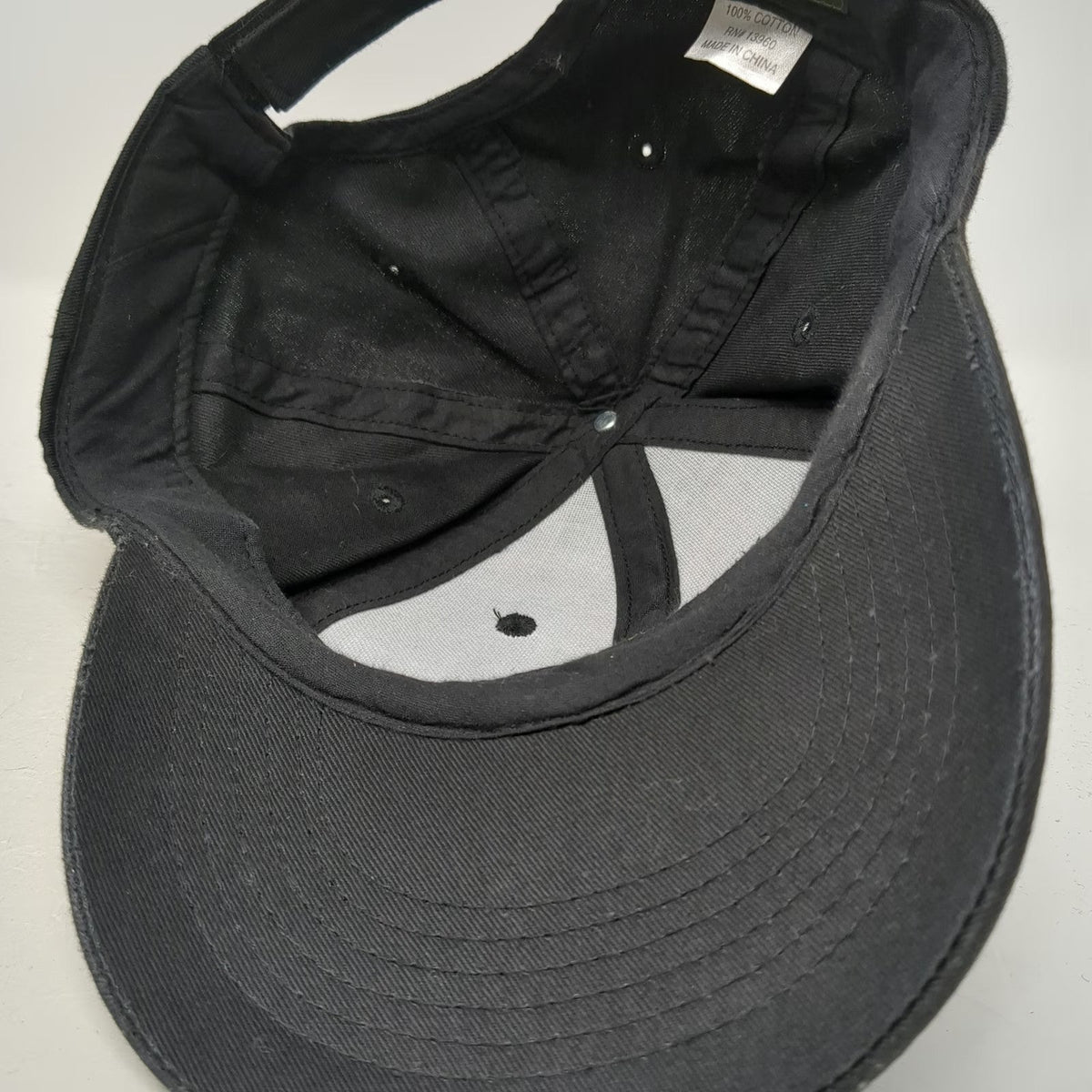 Great Northwest Baseball Cap Black One Size Strapback Cotton Plain Solid Hat