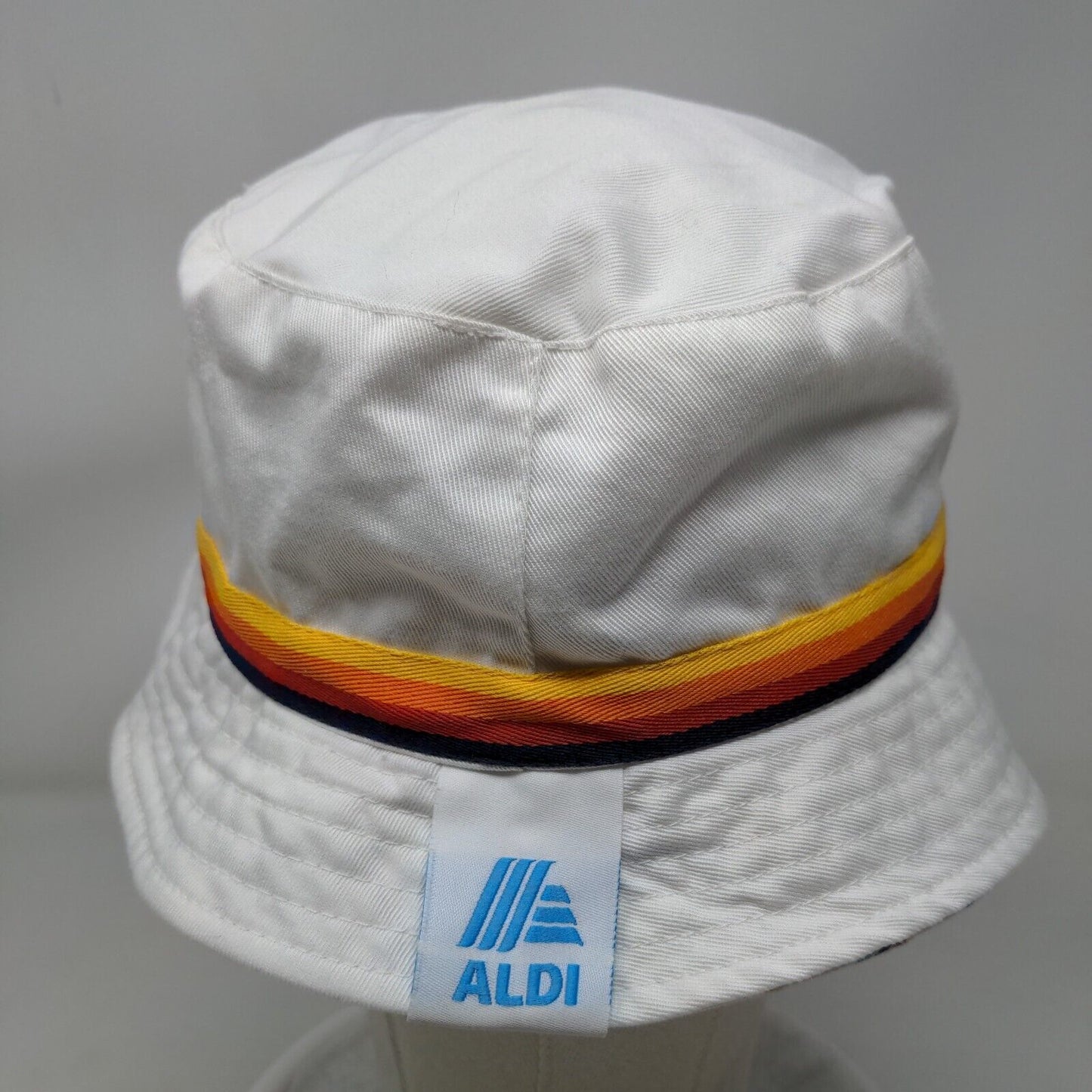 Aldi Bucket Hat Multicolor One Size Retro Striped Lightweight