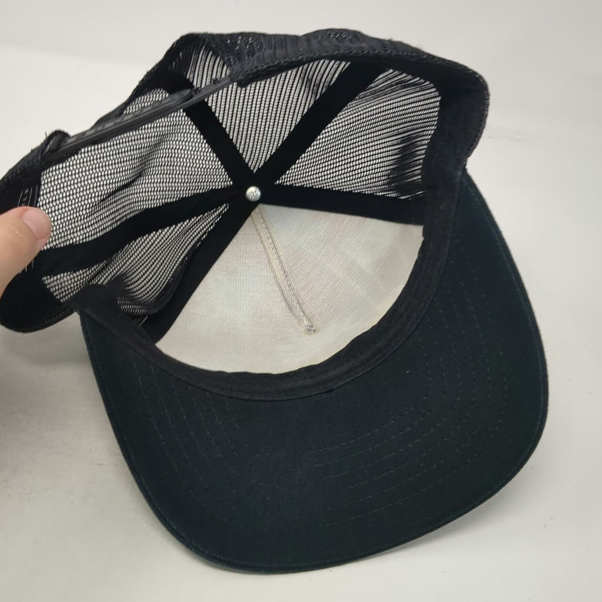 Rip Curl Trucker Hat Black Blue Green One Size Palm Trees Mesh Snapback Surf