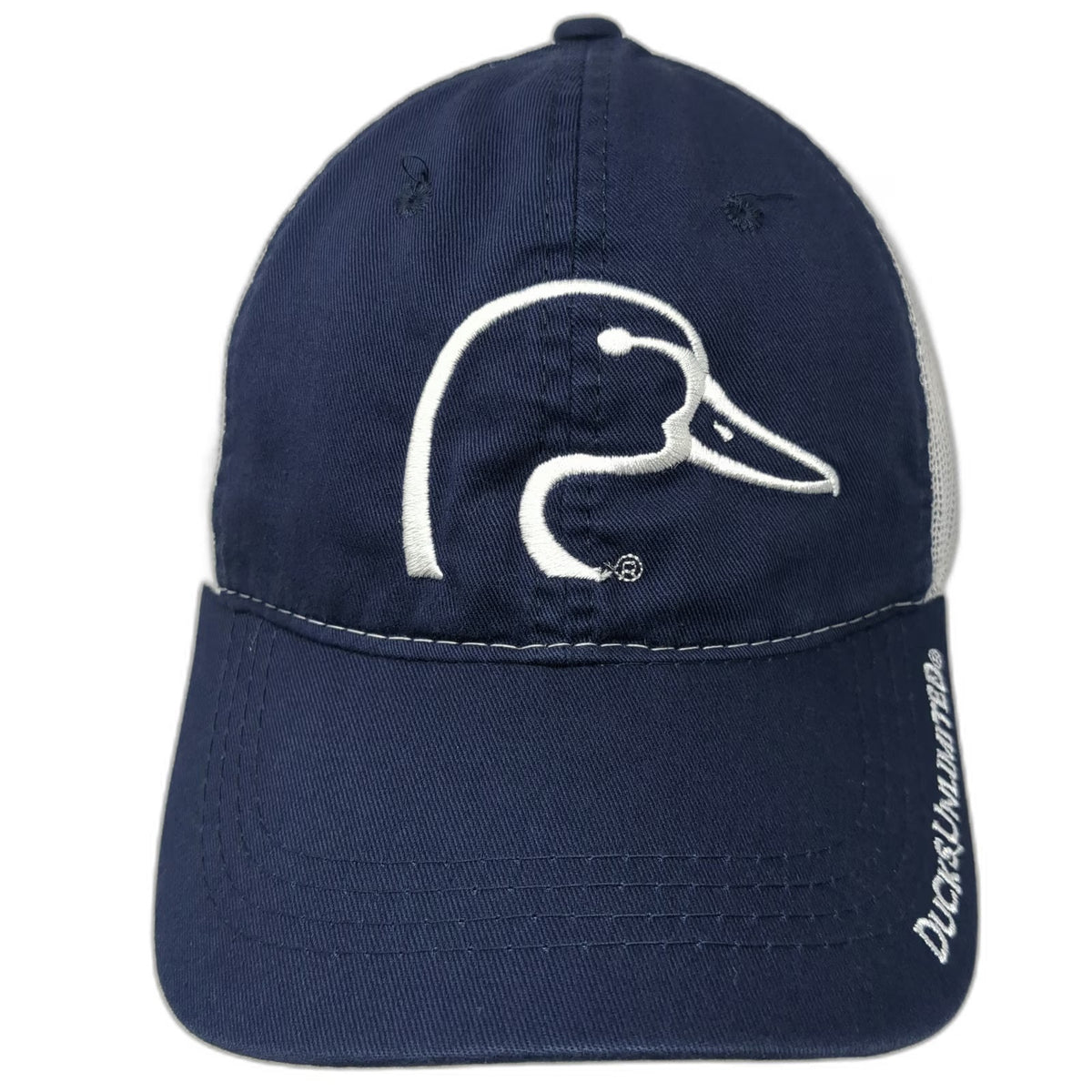 Ducks Unlimited Baseball Cap Blue One Size Mesh Back Embroidered Bill Logo Hat