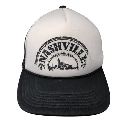 Nashville Tennessee Snapback Rope Trucker Hat Black One Size Mesh Back