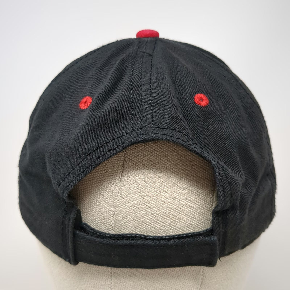 Otto Baseball Cap Black OSFM TranSystems Logo Strapback Red Sandwich Bill Hat