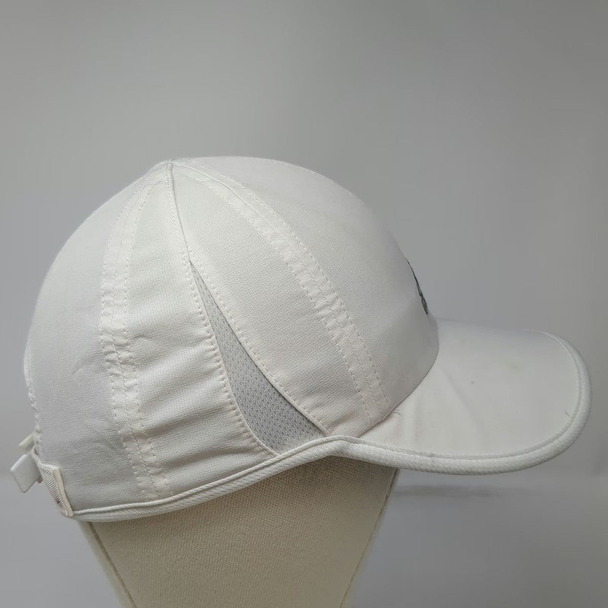 Adidas White OSFM Baseball Cap Aeroready Mesh Performance Strapback Sport Hat