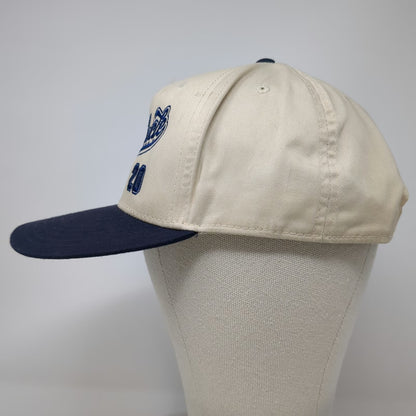 OTTO 5 Panel Beige Blue One Size Hd Muscle 20 Embroidered Snapback Hat Two Tone