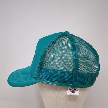 Out Of Dry Shampoo Snapback Rope Trucker Hat Green One Size Mesh Back
