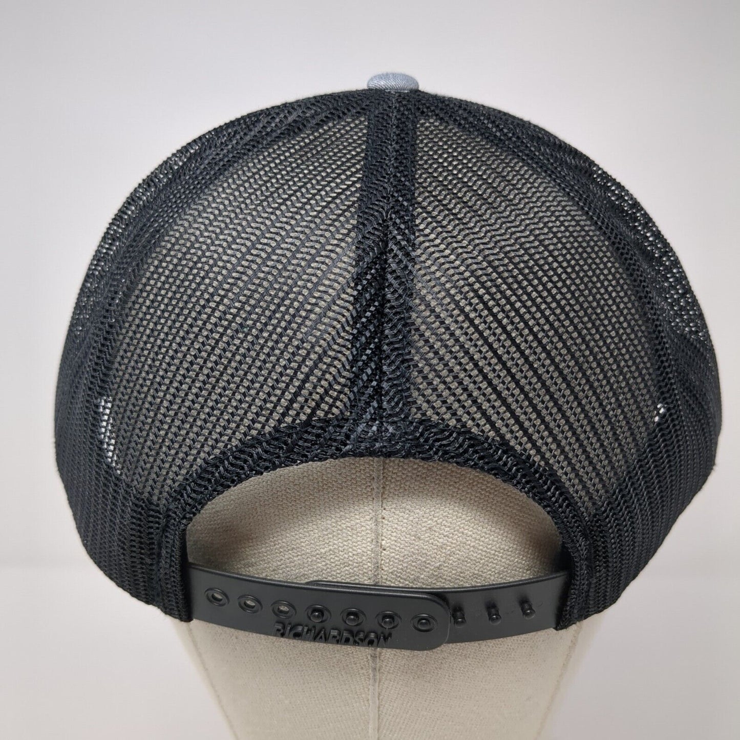 Cole Architects Snapback Trucker Hat Gray XL Adjustable Mesh Back Richardson