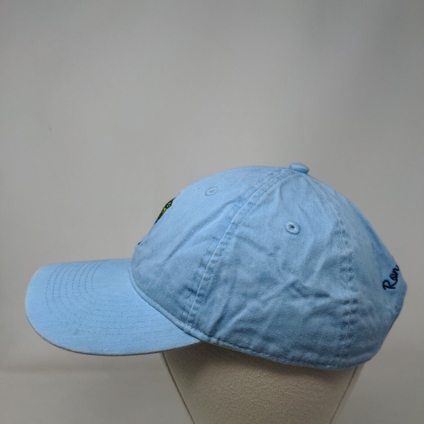 Palm Tree Strapback Hat Blue OSFM Embroidered 6 Panel Ron Jon Surf Shop