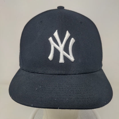 New Era Men's Fitted Hat Blue 7 3/8 Embroidered New York Yankees Logo MLB