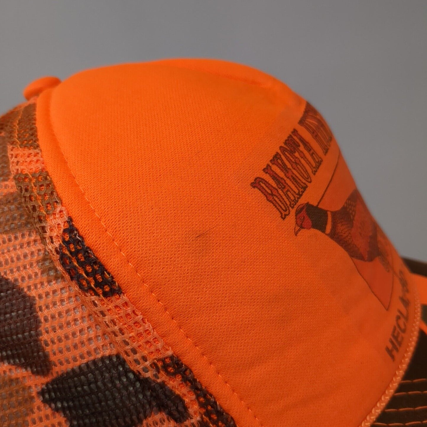 Dakota Hunting Farms Snapback Trucker Hat Camo OSFA Mesh Back Otto