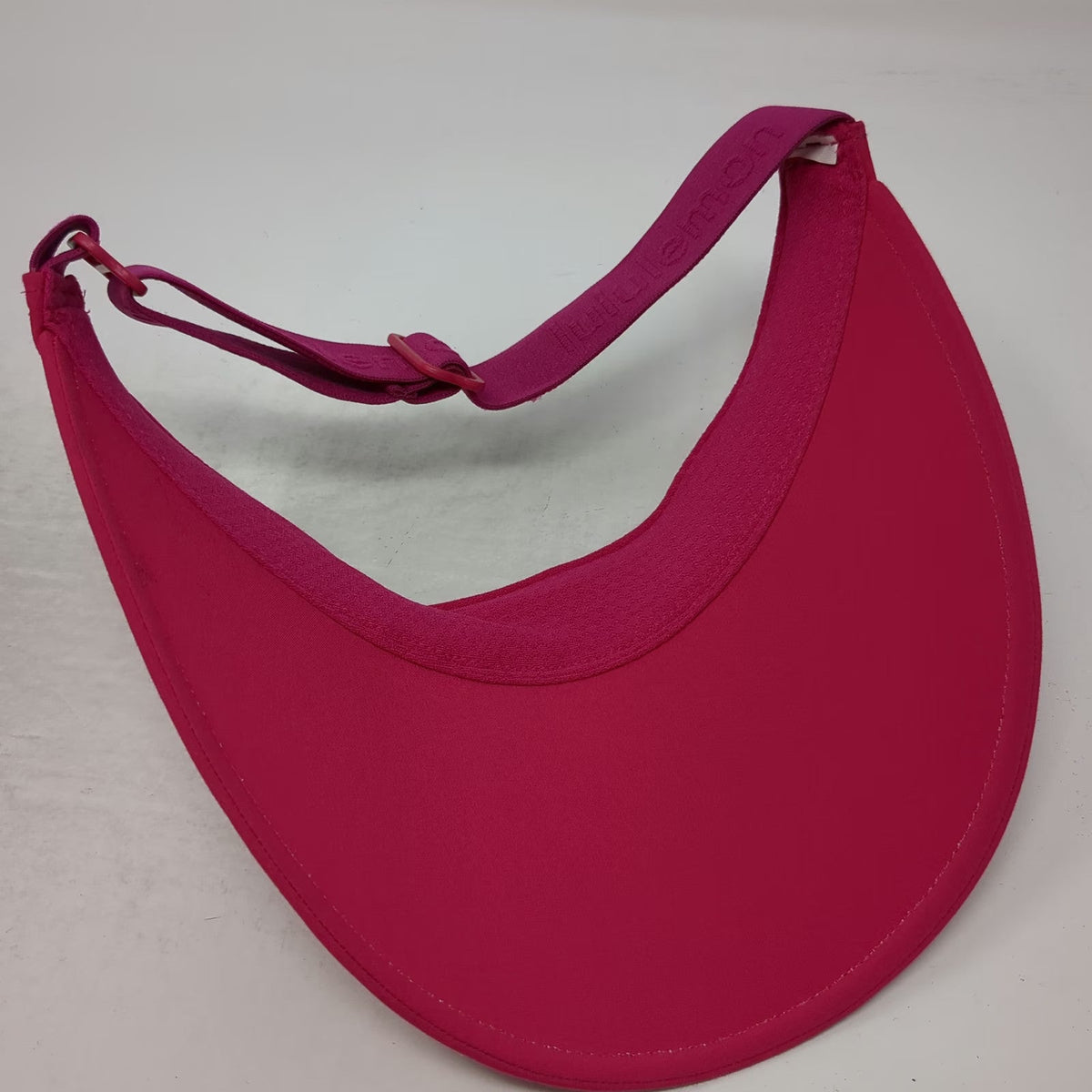 Lululemon Visor Pink One Size Adjustable Strap Athletic Running Performance Hat