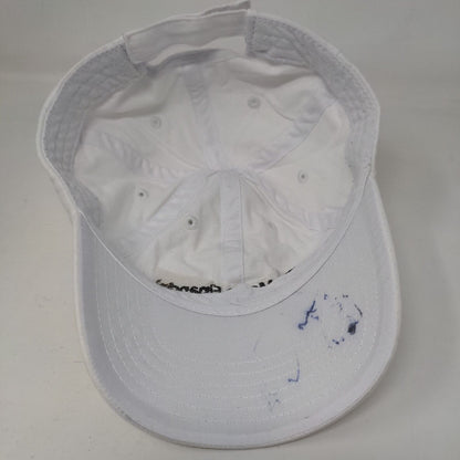 Metro Financial Strapback Hat White One Size Adjustable Embroidered 6 Panel