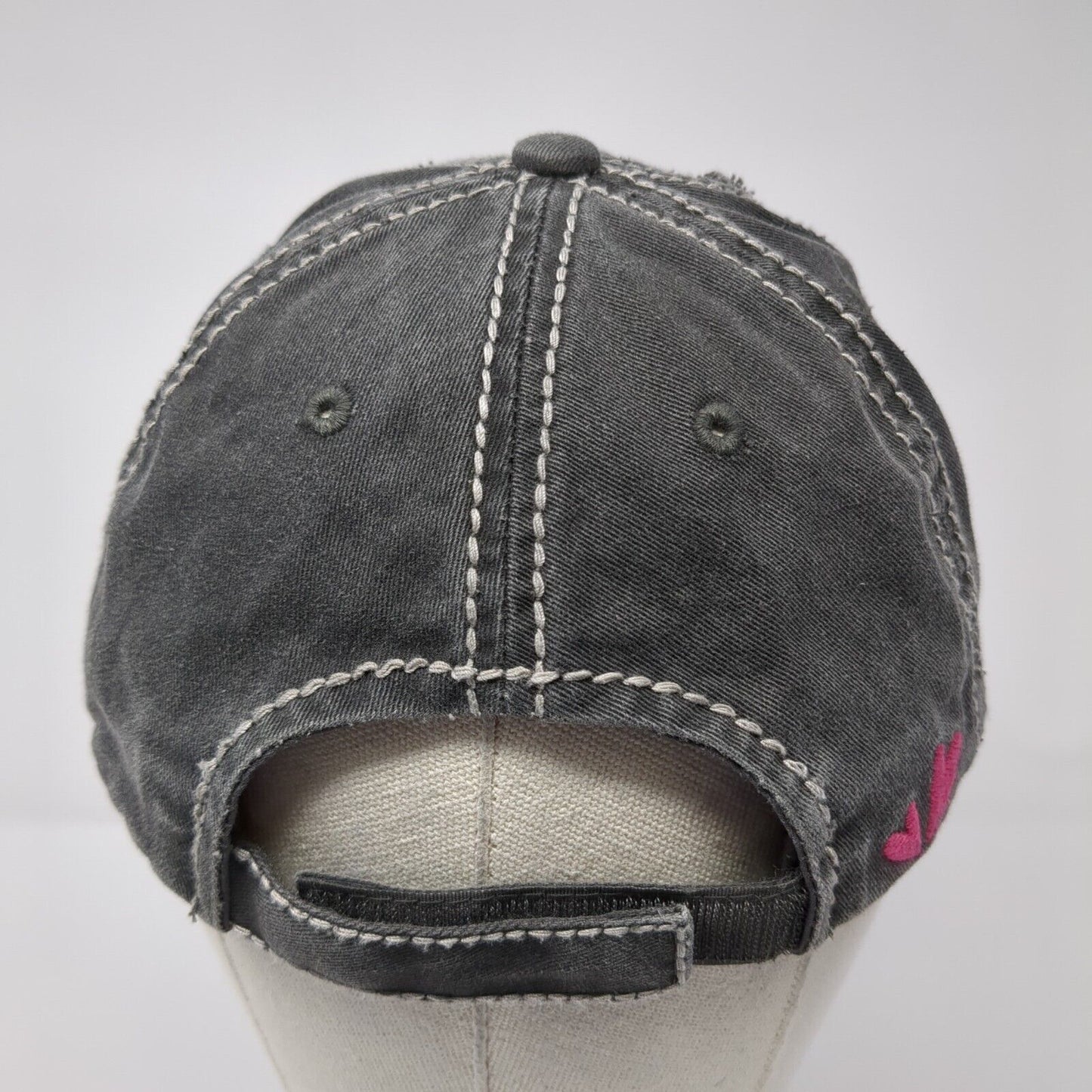 Raising My Herd Strapback Hat Gray One Size KB ETHOS Vintage 6 Panel