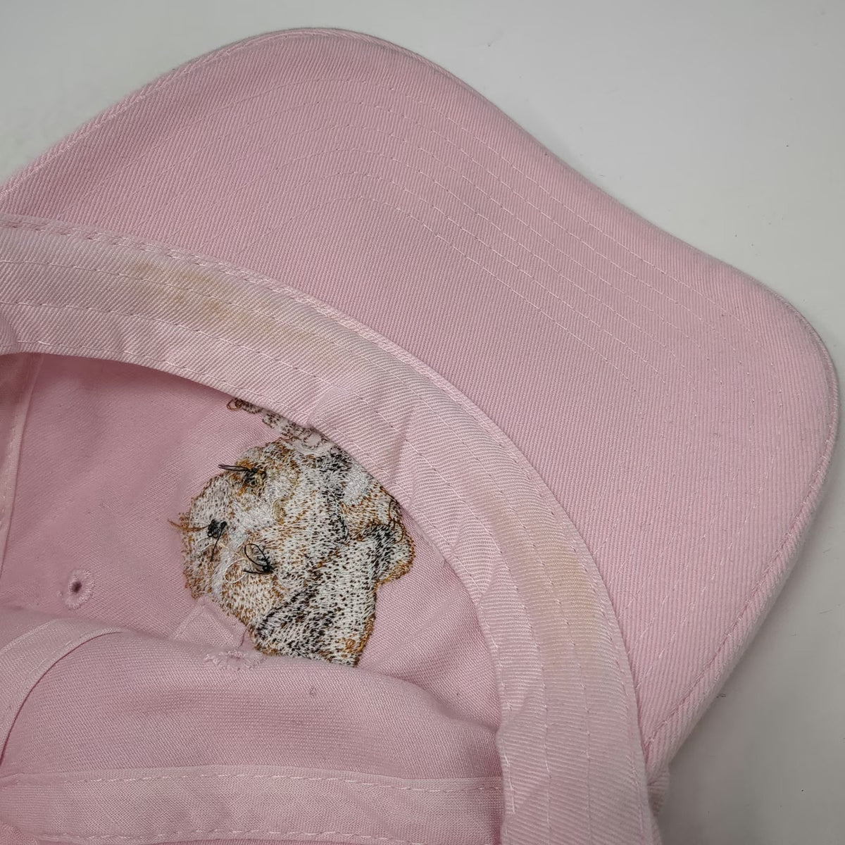 Pink Baseball Cap One Size Idaho Brittany Club Dog Slideback Adjustable Hat