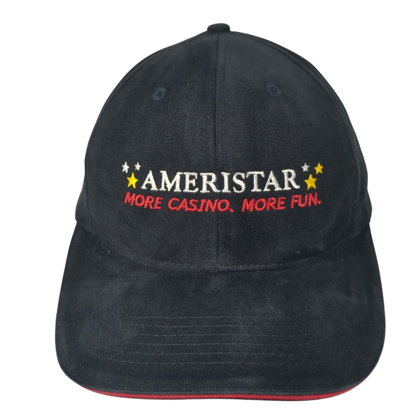 Ameristar More Casino More Fun Slideback Hat Black One Size Adjustable