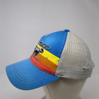 Ford Bronco Snapback Trucker Hat Blue One Size Adjustable Embroidered Mesh Back