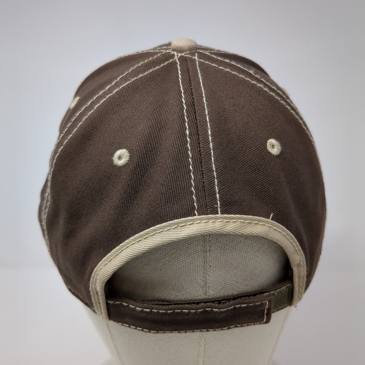 WBI Energy Strapback Hat Brown OSFM Adjustable Embroidered 6 Panel
