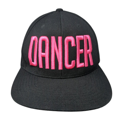 Dancer Snapback Hat Black One Size Adjustable The Classics Yupoong