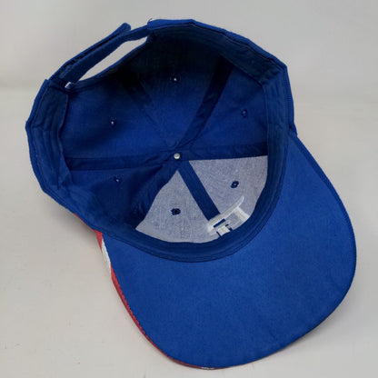 FL USA Flag Strapback Hat Blue One Size Adjustable Embroidered
