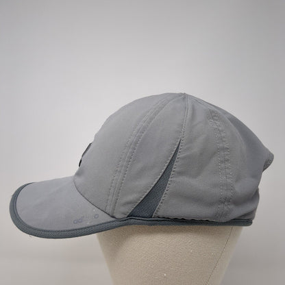 Adidas 3 Stripes Strapback Hat Gray One Size Adizero Solid Adjustable