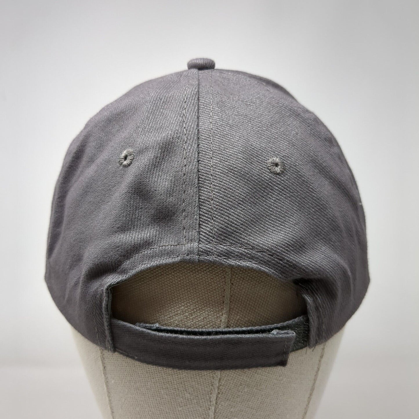 NRA Golden Eagles Strapback Hat Gray OSFA Adjustable Embroidered