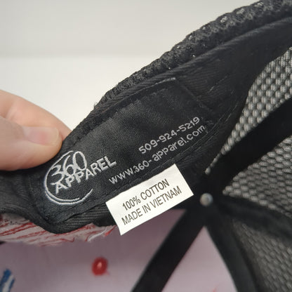 Smith RV Trucker Hat Red One Size Adjustable Embroidered Mesh Back 360 Apparel